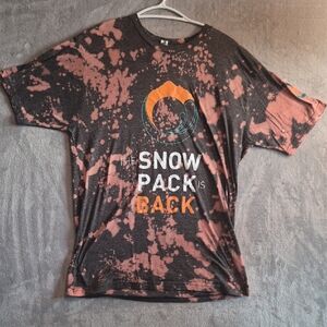 Graphic Tee with Snow Pack Design